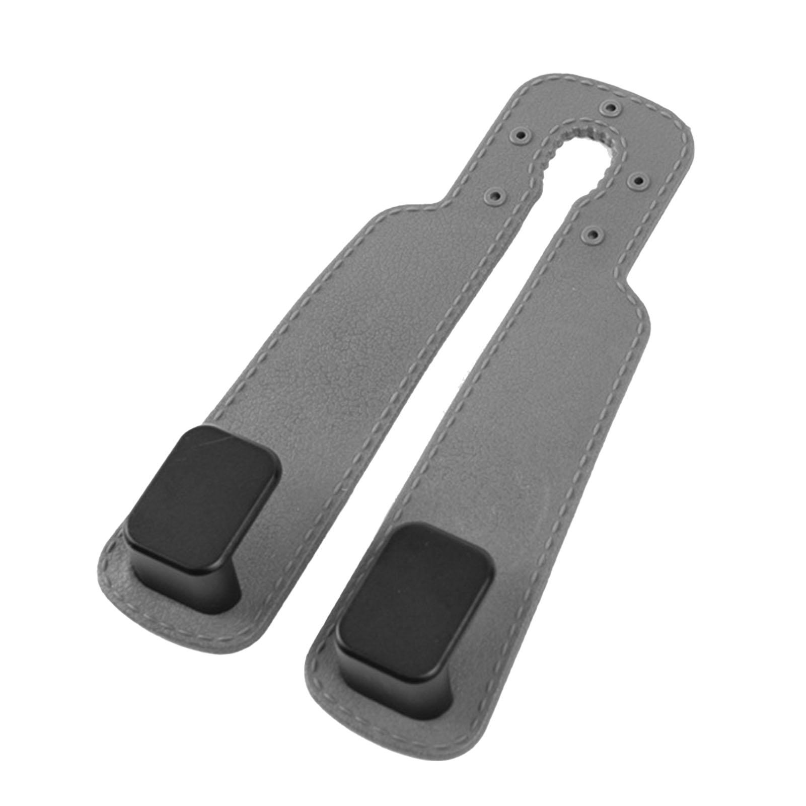 

Car Headrest Hook Strong Load Bearing Capacity Multifunction Seat Back Double Hook for Handbags Bags Purses Gray