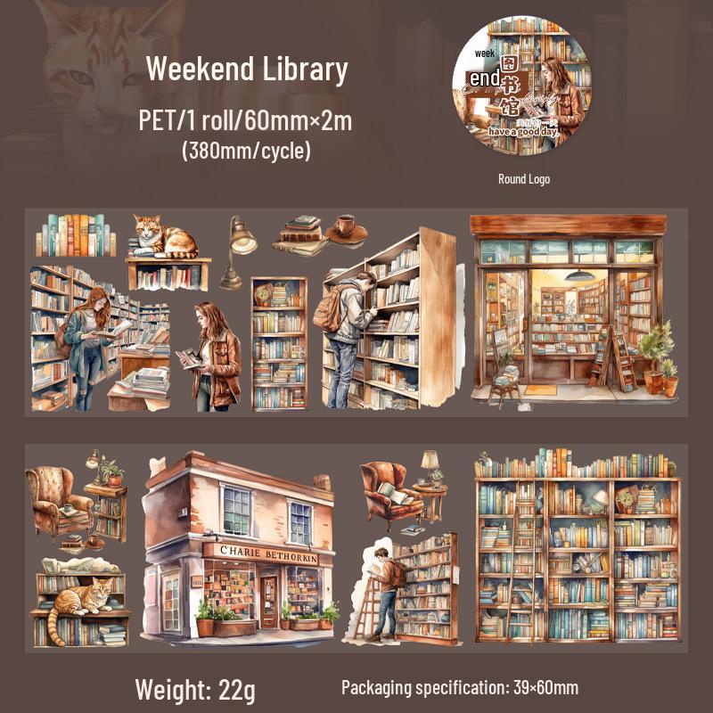 Life's Corner Series: 6 Design Life Scene Washi Tape for Journals and Dioramas