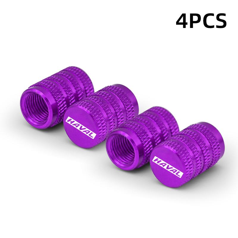 4pcs Custom LOGO Aluminum Car Wheel Tire Valve Cap Covers For Haval H6 GT H6S H7 H4 H9 F7 F7X H2S 2023 Car Styling Accessories