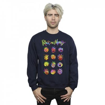 Mens Tie Dye Faces Sweatshirt