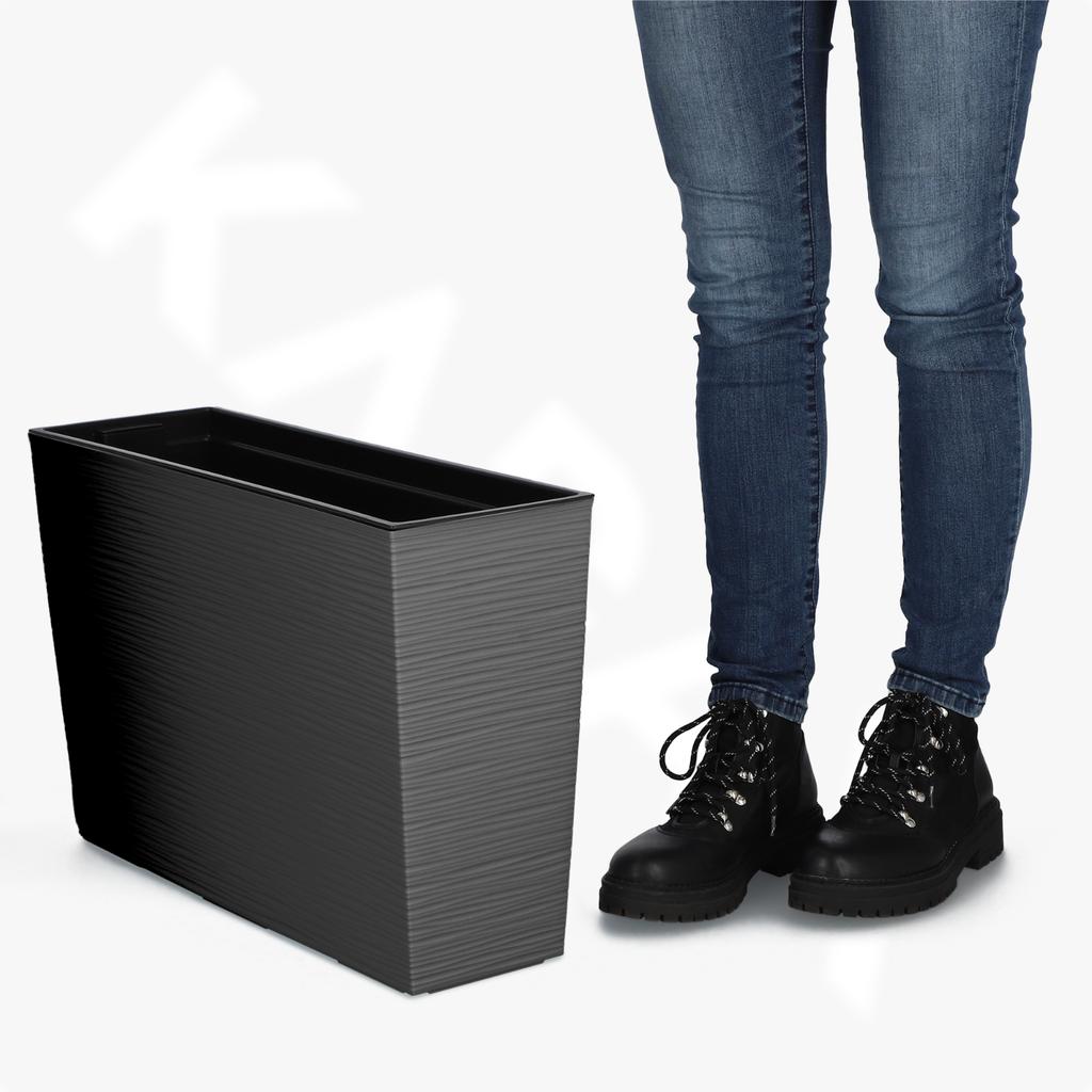 KADAX Flowerpot Flowerpot + Insert Garden Flowerpot Tall Terrace 19x56cm