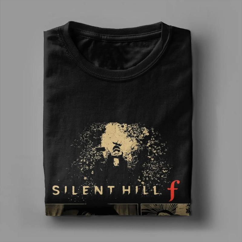 Herren Horror Spiel Silent Hill F T-Shirt Hinako Shimizu Baumwollkleidung Neuheit Kurzarm Rundhals T-Shirts Sommer T-Shirt