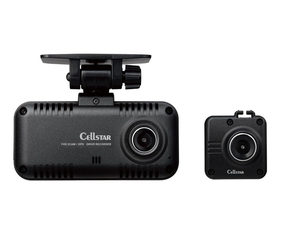 CELLSTAR Dash Cam with Front and Rear Dual 2 Full Includes a 32GB microSD Parking GPS Notifications Data Made In Warranty CS-54FH Cameras, Megapixels,