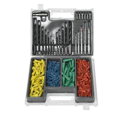 300 Pieces Multifunctional Drill Bits Set 2-10mm Twist Drill Bits 5-10mm Expansion Screws Set Woodworking Tools for DIY