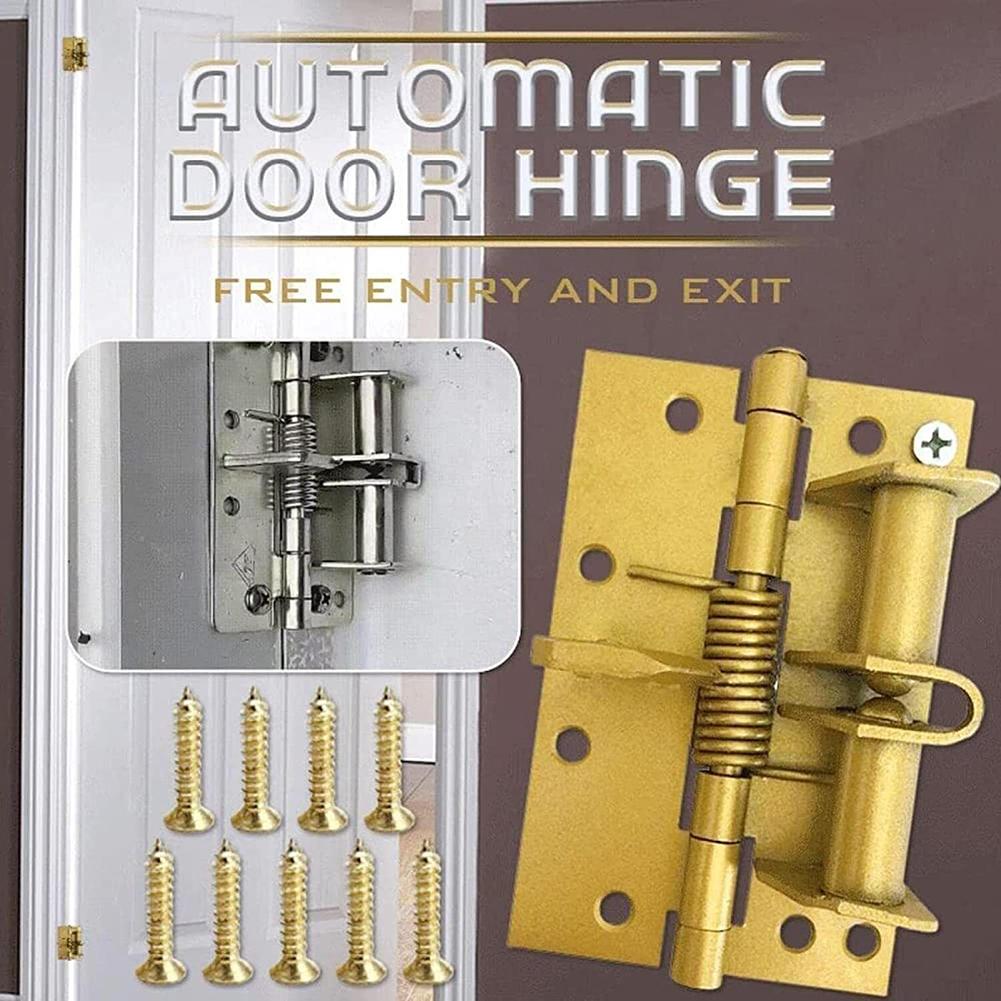 Multifunctional Iron Spring Positioning Hinge Door Closer Perfect for Outdoor Constructions Offering Easy Access