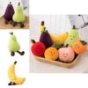 Adorable Fruit Party Plushies For Kids- Banana, Eggplant, Peach, And Pear Options!