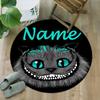 Customizable Cheshire cat1 Round Non-Slip Carpet - Ideal for Garden, Picnic, Office, Perfect for Decoration, Suitable For All Seasons