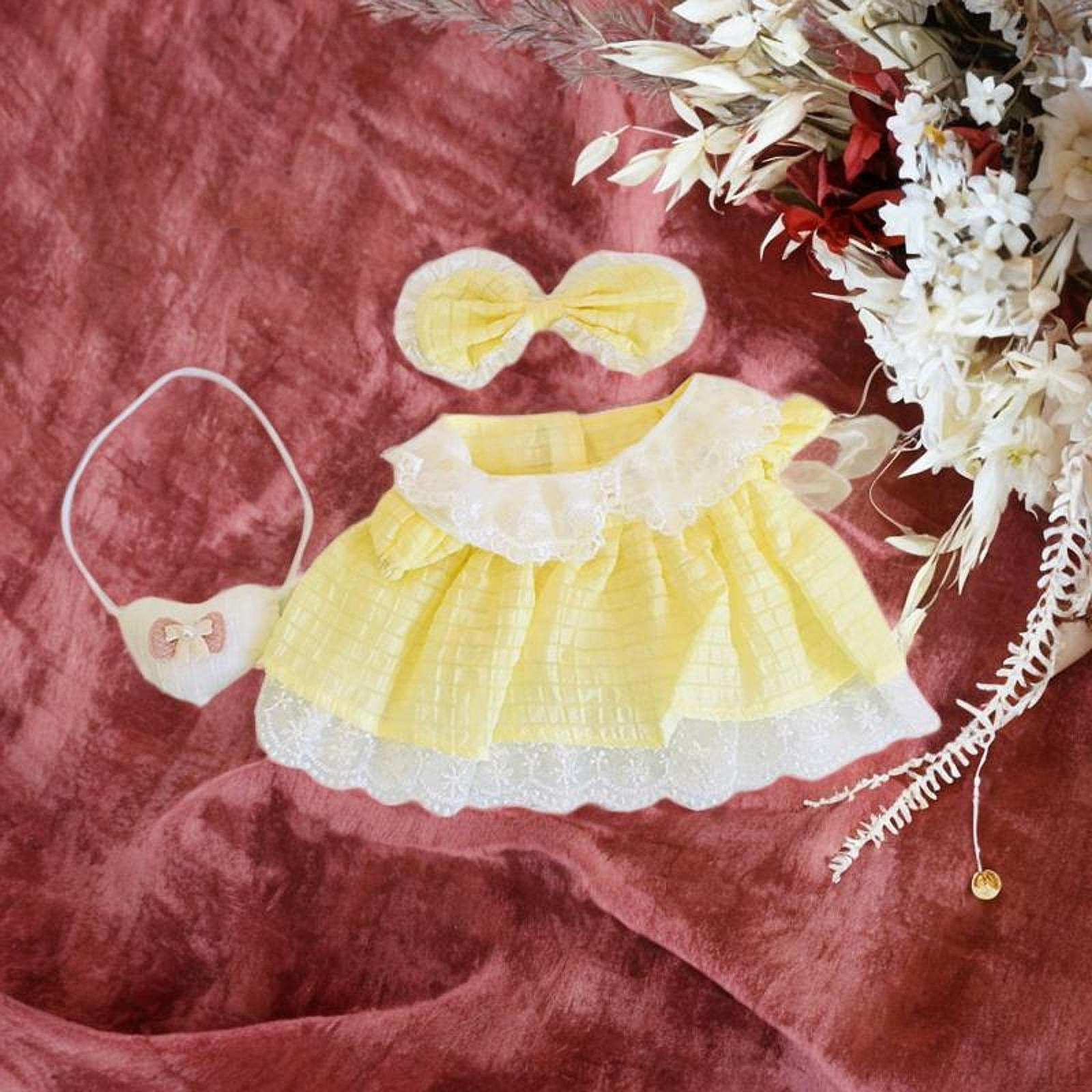 

Кукольный ансамбль для кукол ростом 196 дюймов жёлтый