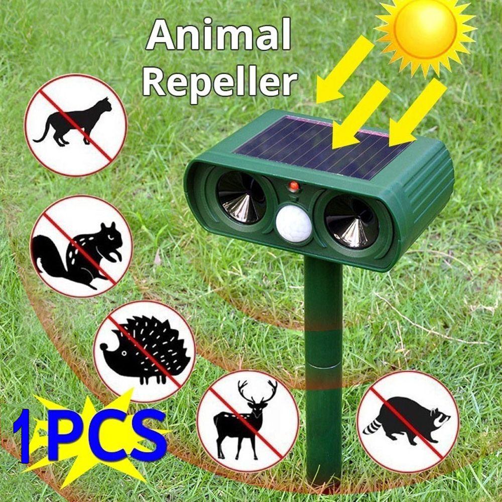 Outdoor Garden Deterrent Ultrasonic Cat Pest Control Dog Chaser Animal Repeller Repellent