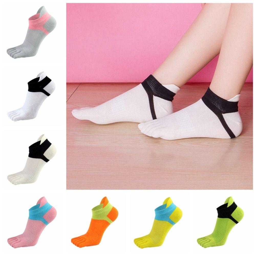 1 Pair of EU36-40 Five Toe Socks Mesh Women's Short Socks Women's Socks No Show Ankle Socks  Walk