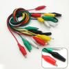 10pcs Crocodile Clips Test Leads Electrical Clamp Insulated 48cm Cable