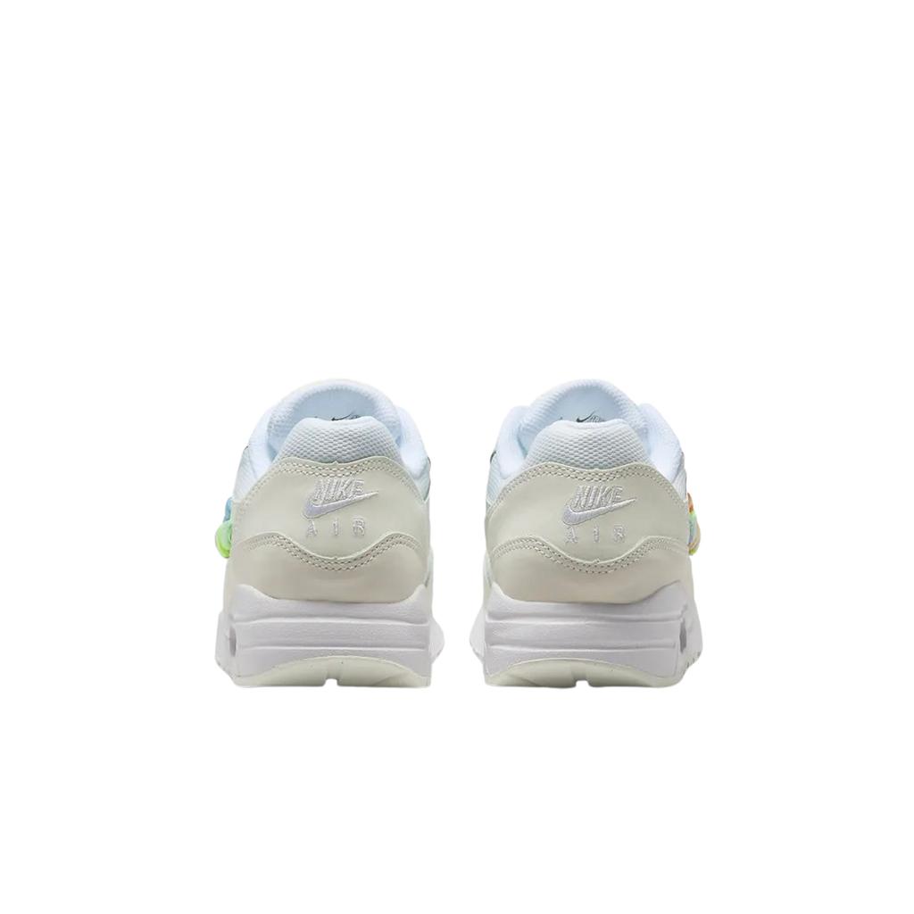 Nike Air Max 1 SE GS Rainbow Lace Swoosh Kids Sneakers Cream White Summit-White FN4782-100