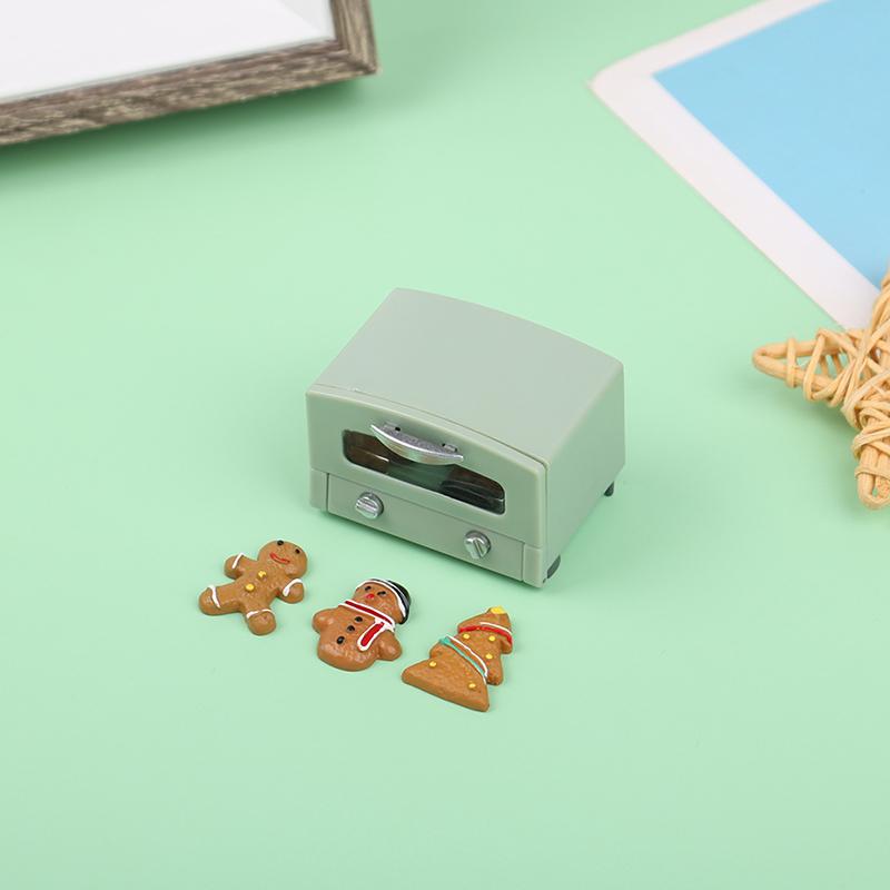 1:12 Dollhouse Miniature Household Electric Appliances Simulation Microwave Biscuit Oven Model Diy Accessories Scenes Ornament