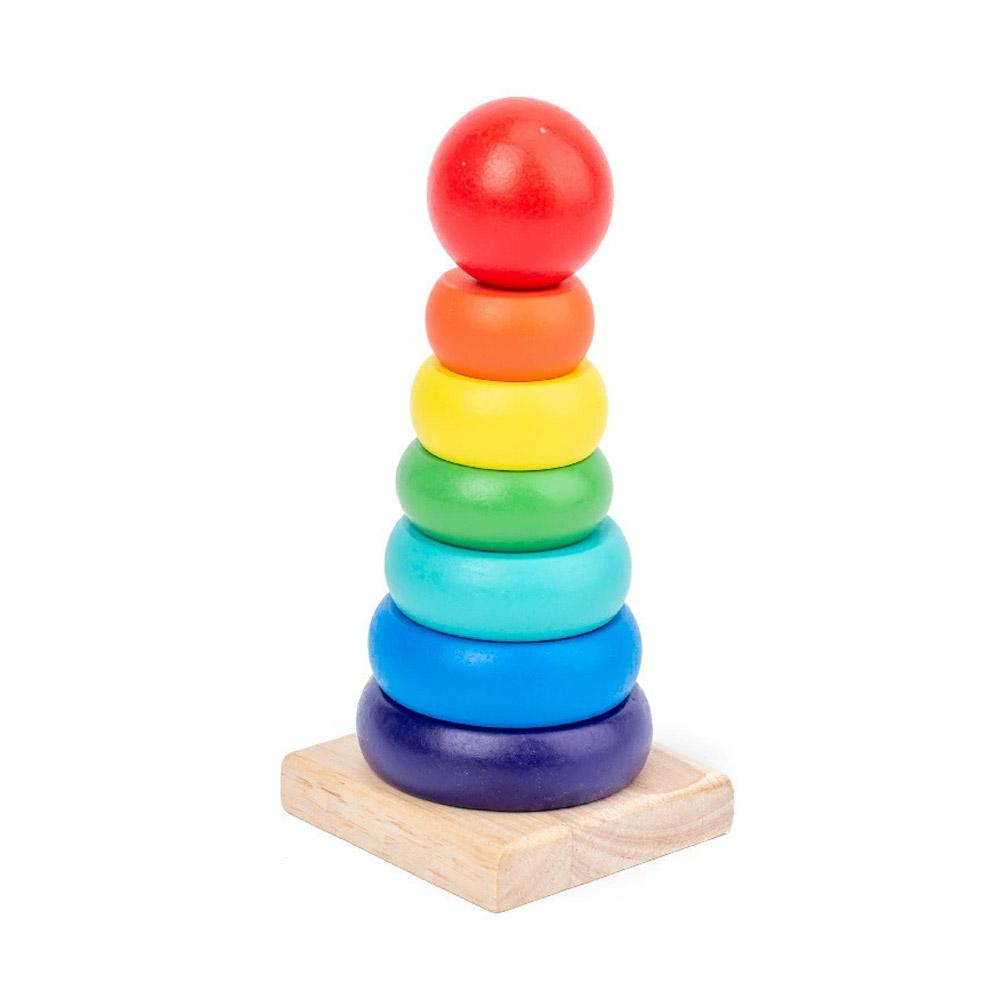 

Hot Montessori Wooden Toys for Kids - Macaron Colorful Blocks with Music Rattles, Educational Learning Toy, Solves Boring Playti