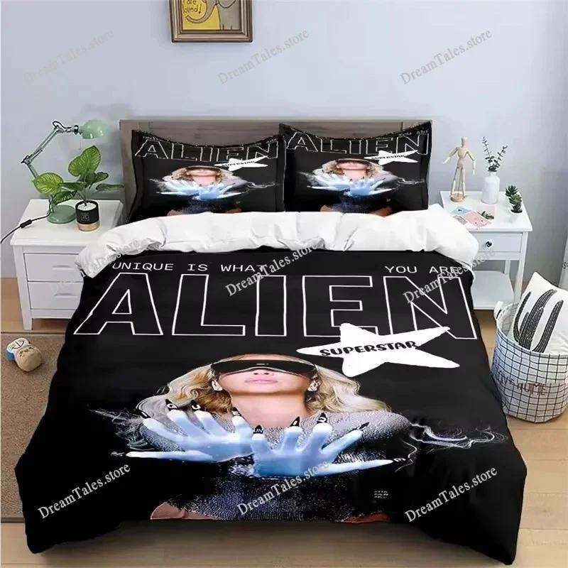 Pop Female Singer B-Beyonce Bedding Set Boys Girls Twin Queen King Size Duvet Cover Pillowcase Bed Boys Adult Home Textileextile