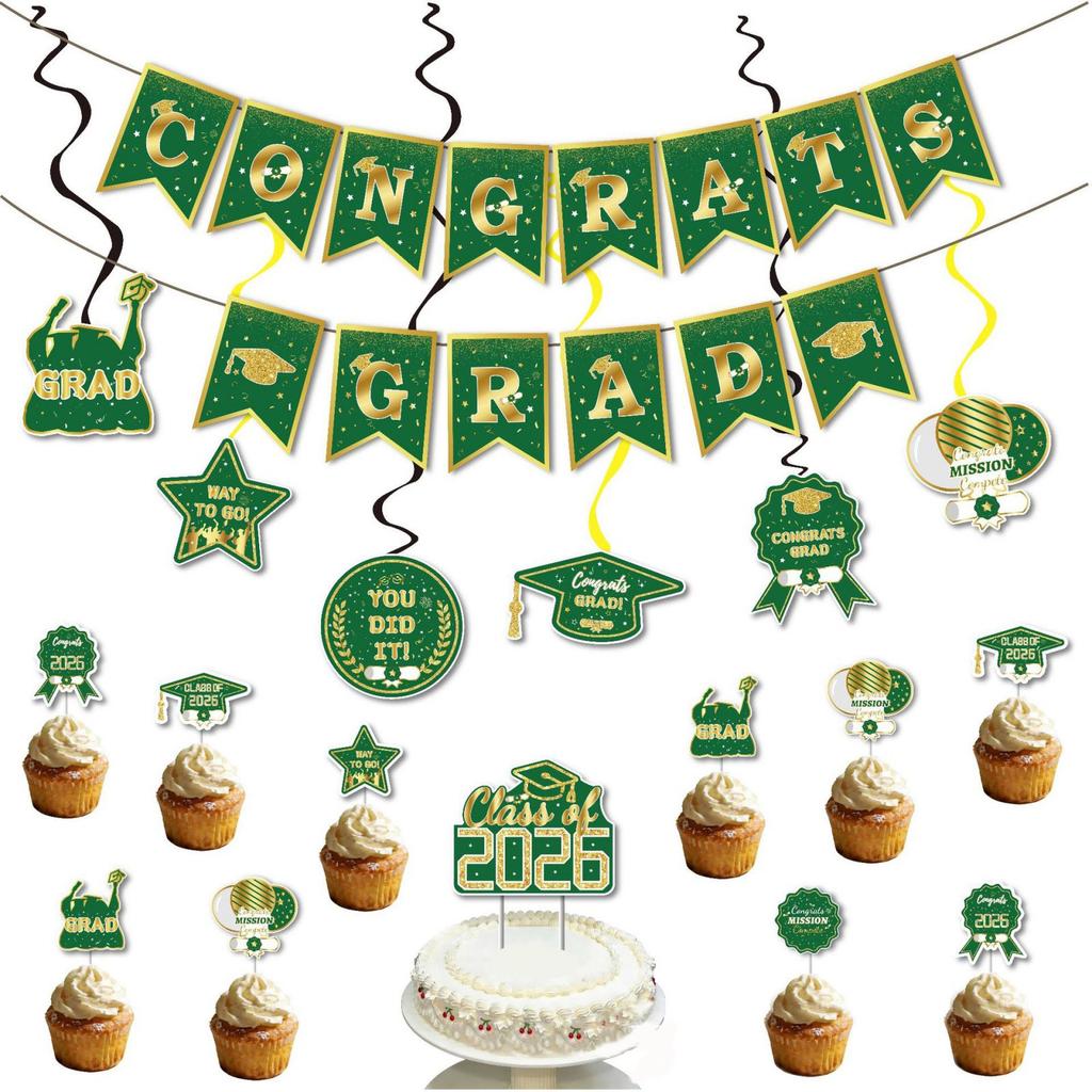 Graduation , Campus Graduation Decoration, Party Decoration Set, Indoor Dining Event