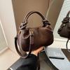 Fashion Women's Bag New Trend Retro Handbag Design Pleated Shoulder Bag Commuter Messenger Bag