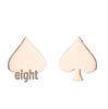 Minimalist Stainless Steel Heart & Sunflower Star Stud Earrings - "I Love You" Gesture