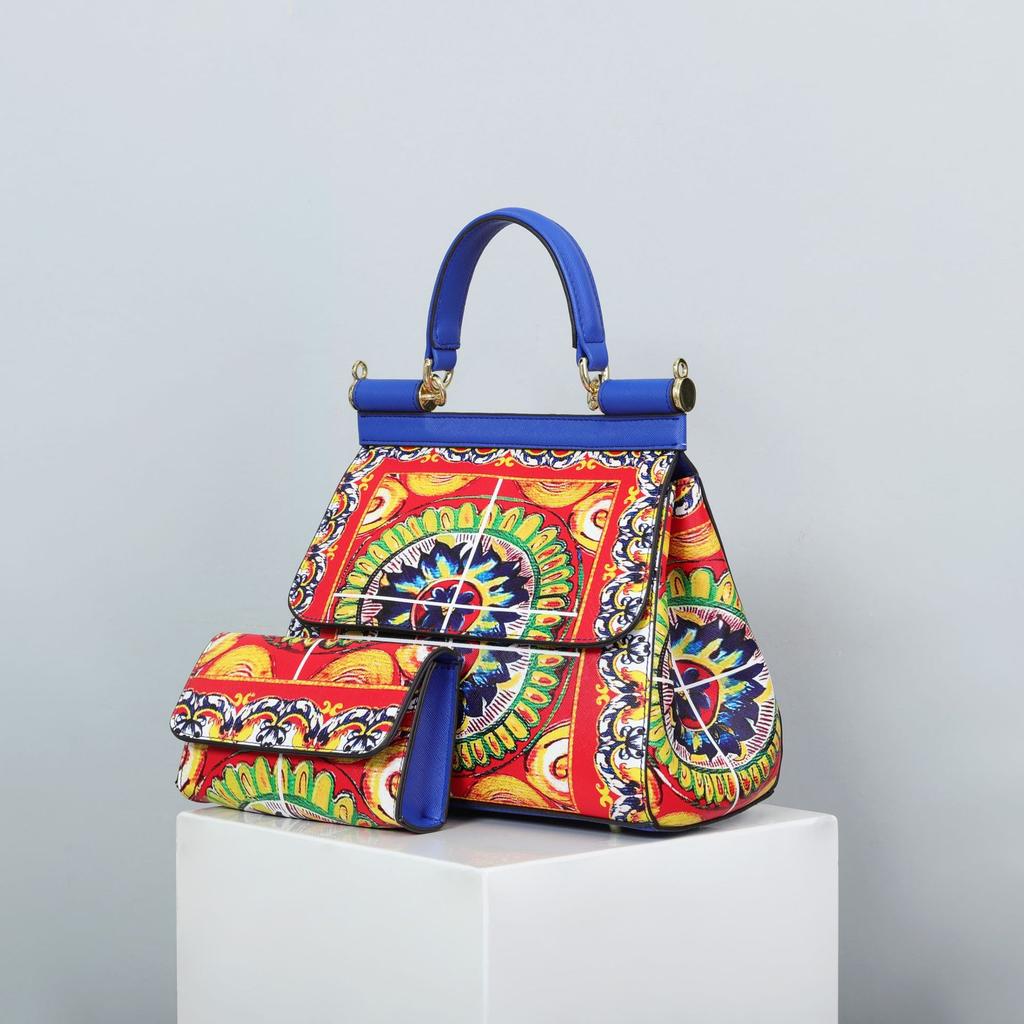 Printed Women'S Bag Light Luxury Bag Ladieshandbag Design Bucket