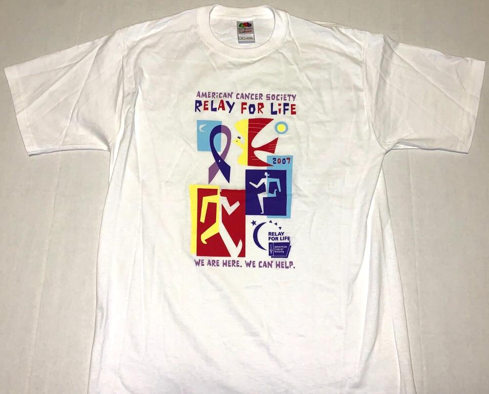 Rare! Vintage 2007 American Cancer Society Relay For Life T-Shirt New! MEDIUM Unisex T-Shirt S