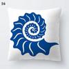 Blue Marine Animal Pillowcase Office Living Room Home Pillowcase Car Ornaments