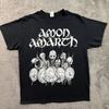 Amon Amarth Vikings Metal Band Homme L Noir Mur de Boucliers T-shirt Unisexe