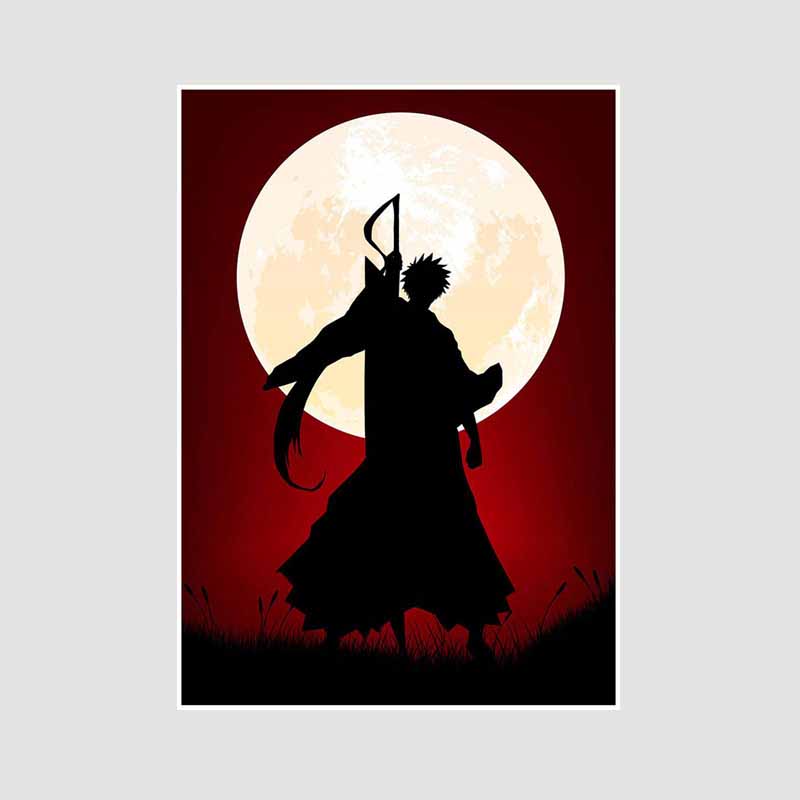 Japanese Anime Bleach Poster Decor Retro White Paper Posters and Prints Wall Art Painting Bedroom Bar Cafe Decoration Mural Fans Collection Gifts