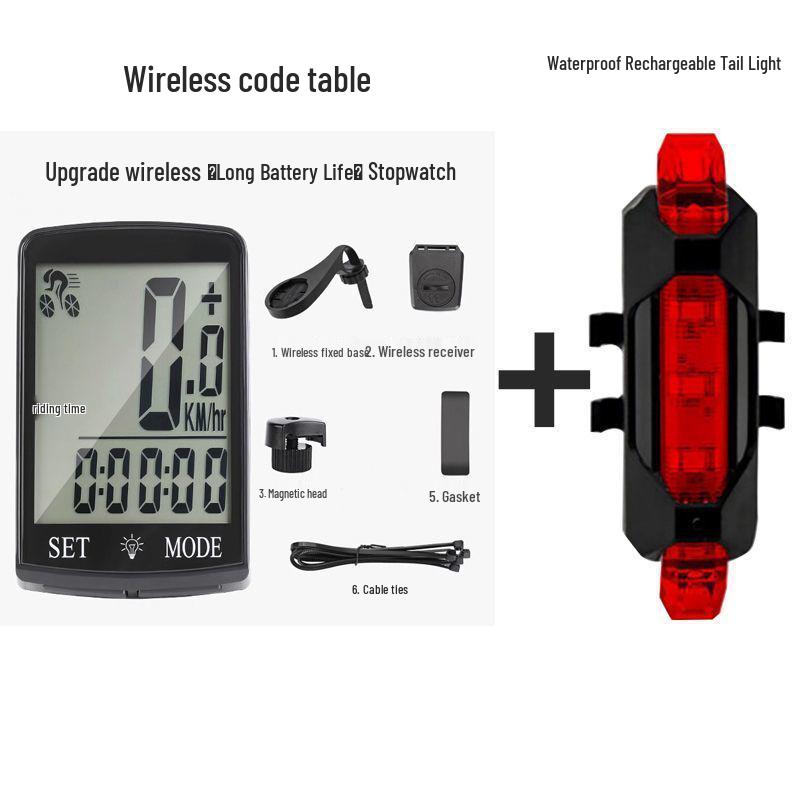Wireless Bike Computer: Speedometer & Odometer for Road and Mountain Cycling