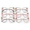 Triangular Cat-eye Rhinestone-encrusted Non-prescription Glasses, Anti-blue Light Luxury Eyeglass Frames, Pearl Retro-style Eyeglass Frames