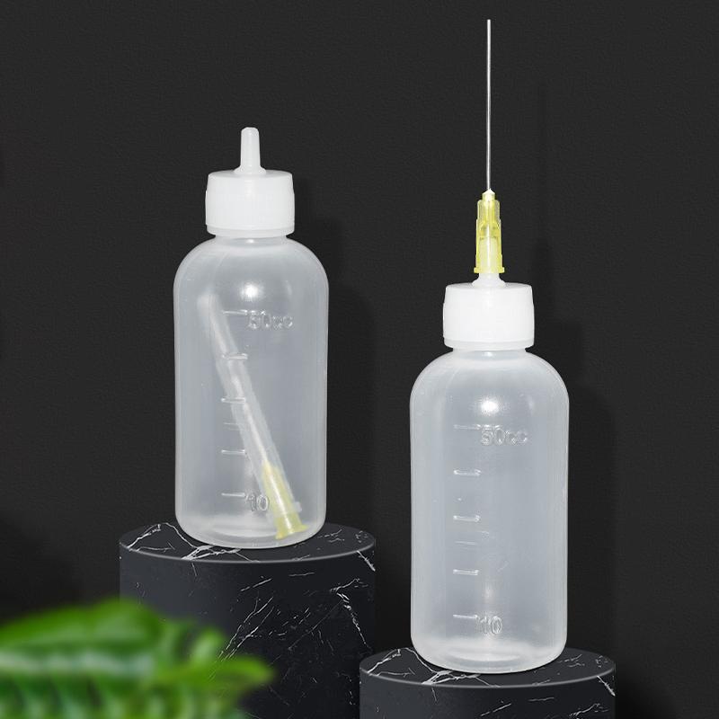 Sticlă de alcool lichid din plastic de 50 ml pentru dozator de colofoniu pastă de flux de lipit pentru curățarea pcb-ului telefonului instrumente de reparare a sudurii