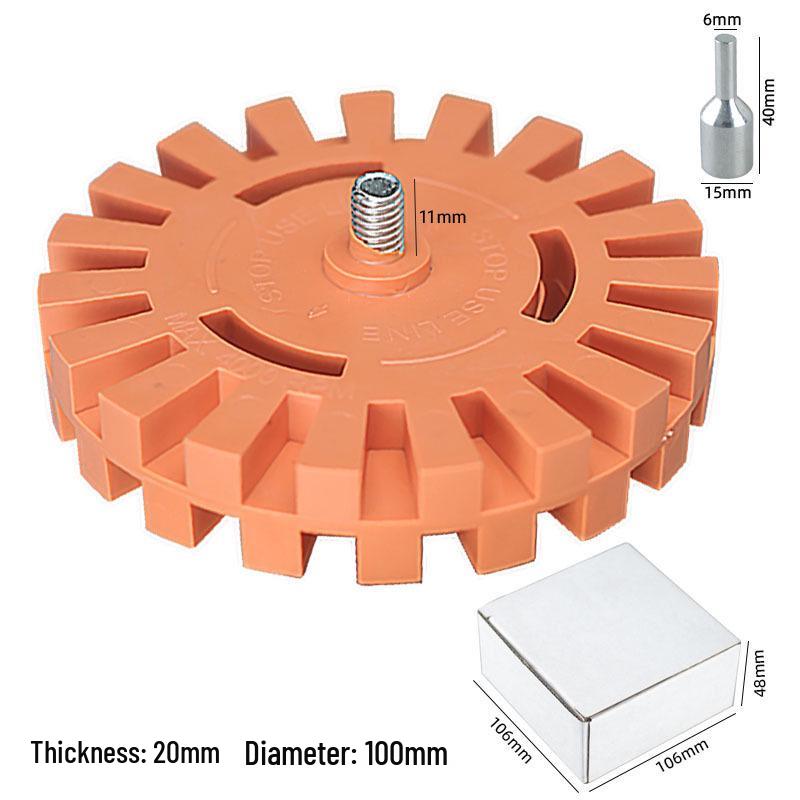 Pneumatic Adhesive & Paint Removal Disc, 4" 20mm, Glue Remover Wheel Gun, Adhesive Scraper Head.