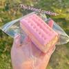 Slow Rebound Biscuit Squishy Toy Ultra Soft Texture Elastic Pinch Feel Stress Relief Squeeze Toy Funny Entertainment 1Pc