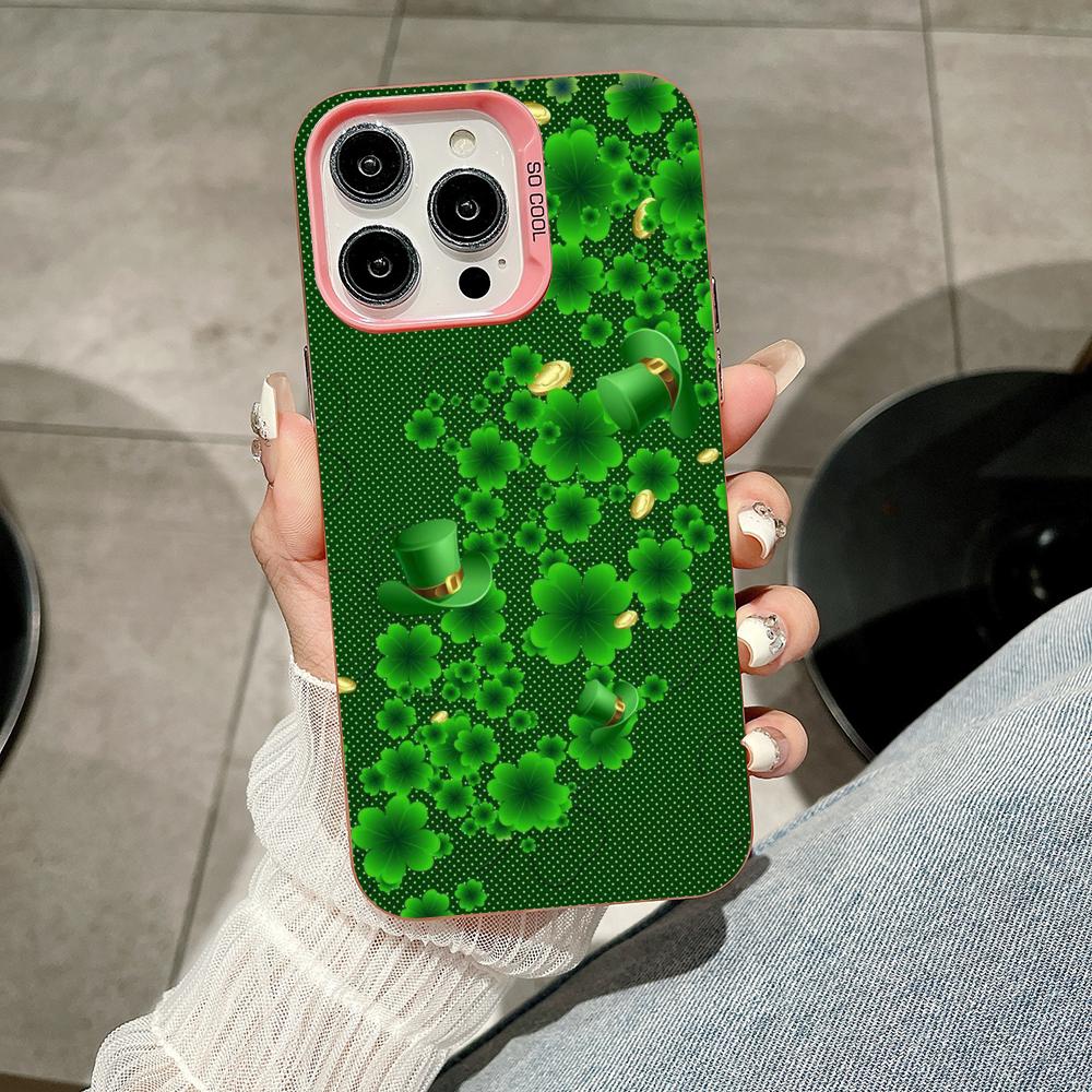 

Saint Patrick s Day Mobile Phone Case for iPhone 17 16 15 14 13 12 11 X XR XS 8 7 Air Pro Max Plus Translucent Pink Cover iPhone17