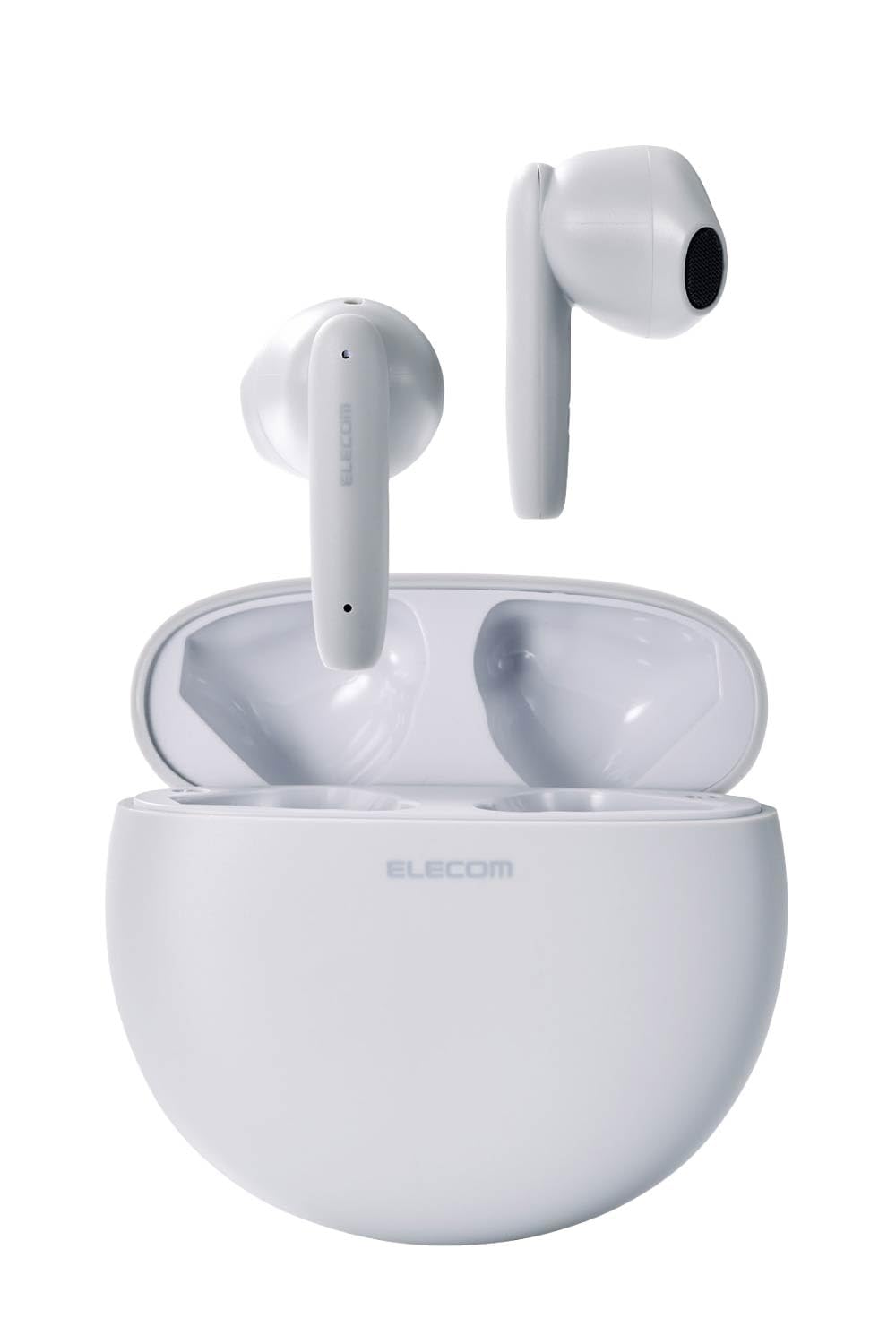 

ELECOM Бездротові Bluetooth Стильні Круглі Сенсорні Автоматичні Сірі LBT-TWS17GY Навушники, 5.3, Навушники, Керування, Вушні, Сумісні з SBC/AAC, Сполучення, сірий колір