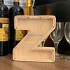 For Creative Nordic Wooden Letter Coin Simple Storage for Tank DIY Kids Money Saving Jar D57B