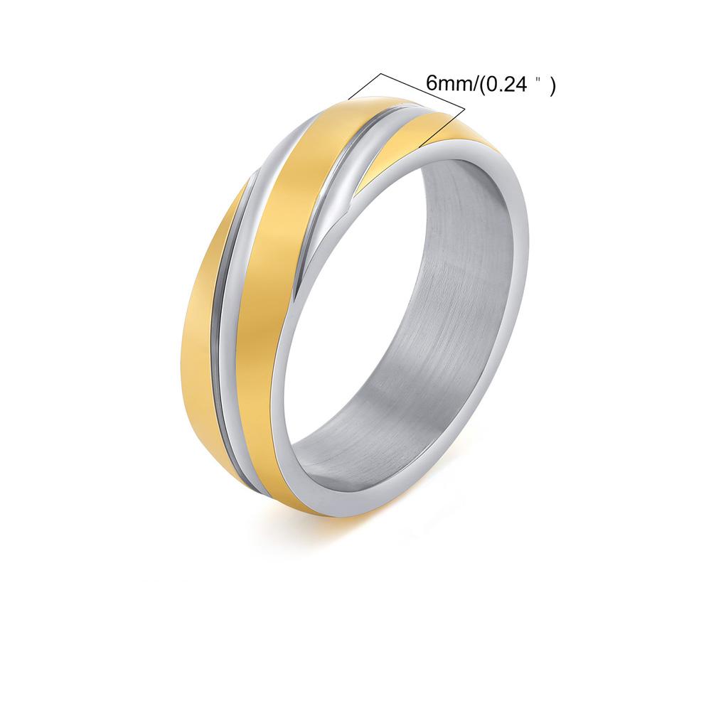 Titanium Steel Spring Rings for Women 6mm Black Minimalist Hypoallergenic Waterproof Jewelry Adjustable Gothic Punk Ring