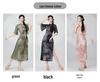 Women's Elastic Cheongsam Dance Costume - Classical Chinese Performance Attire