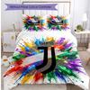 Juventus FC Pattern Printed 3PCS Bedding Set Soft Skin-Friendly Washable Duvet Cover & Pillowcases Set All Season Bedroom
