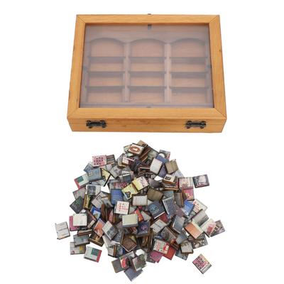 Miniatur-Buchboxen, Vitrine, Schrank, Angstlinderung, Bücher, Schütteln, Bücherregal, Spielzeug für das Wohnzimmer