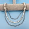 Hip hop punk style chain pearl trouser chain ins trendy cool versatile multi-layer body chain women