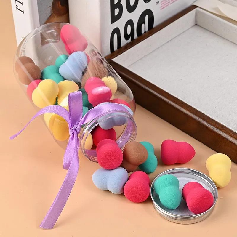 40pcs Mixed Loading Mini Makeup Eggs Beauty Puff Various Colors Makeup Sponges Set Foundation Makeup Tools Cosmetic Accessories