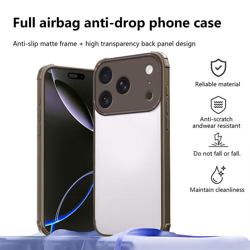 Shockproof Case For Iphone 17 Pro Hard Back Cover For Iphone 17 Pro Max TPU + PC Bumper Protective Capa Iphone17promax Coque