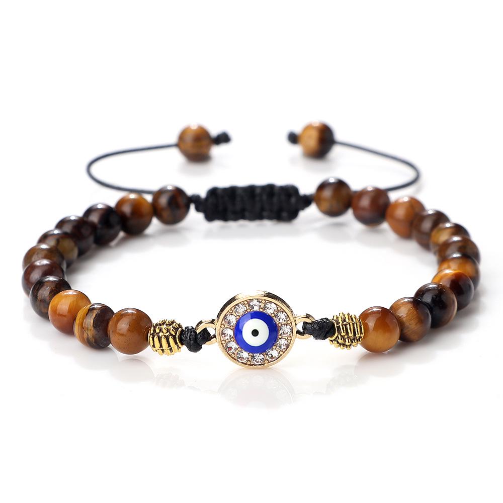Handmade Ethnic-Style Demon Eye Beaded Bracelet