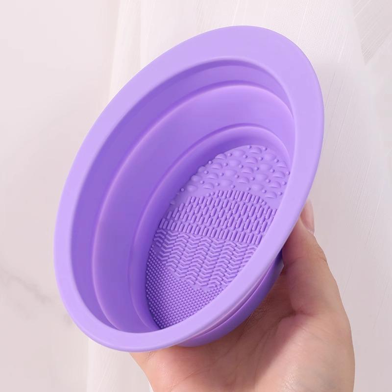 Newest Silicone Makeup Brush Cleaning Pad-Efficient & Portable & Reusable Makeup Brush Cleaning Mat with Suction Cup