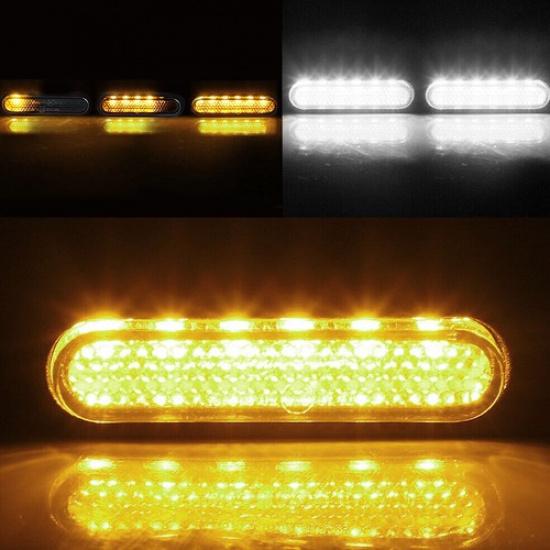 Mini Sequential LED Motorcycle Signals Turn Light Blinker Indicator Lamp Running