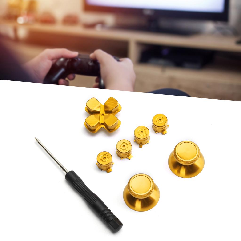 Metal Button Thumbstick Simulates Grip for Gamepad Controller Joystick Replacement