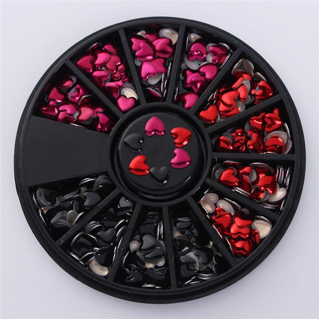 Mixed Color Nail Art Glitter Rhinestone Crystal Gems Jewelry Bead Manicure Decoration Accessories Nail Supplies For Professional