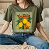 Zitrone La Dolce Vita Unisex T-Shirt Vintage Grafikdruck T-Shirt Modisches Lässiges Sommer Strand Rundhals Kurzarm