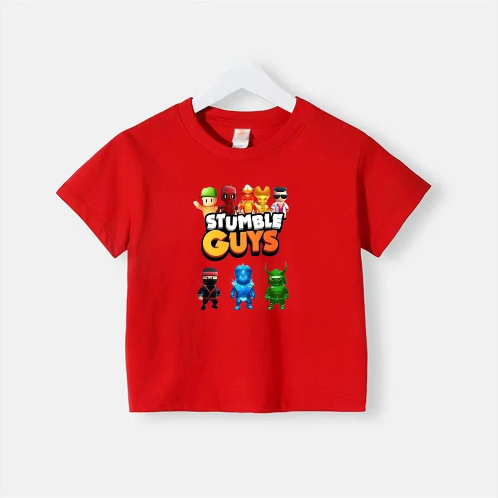 Sommer bedruckte Kinder T-Shirts Oberteil Baumwolle Teenager Junge Mädchen Kleidung Lässig Puppe Rundhals Kurzarm