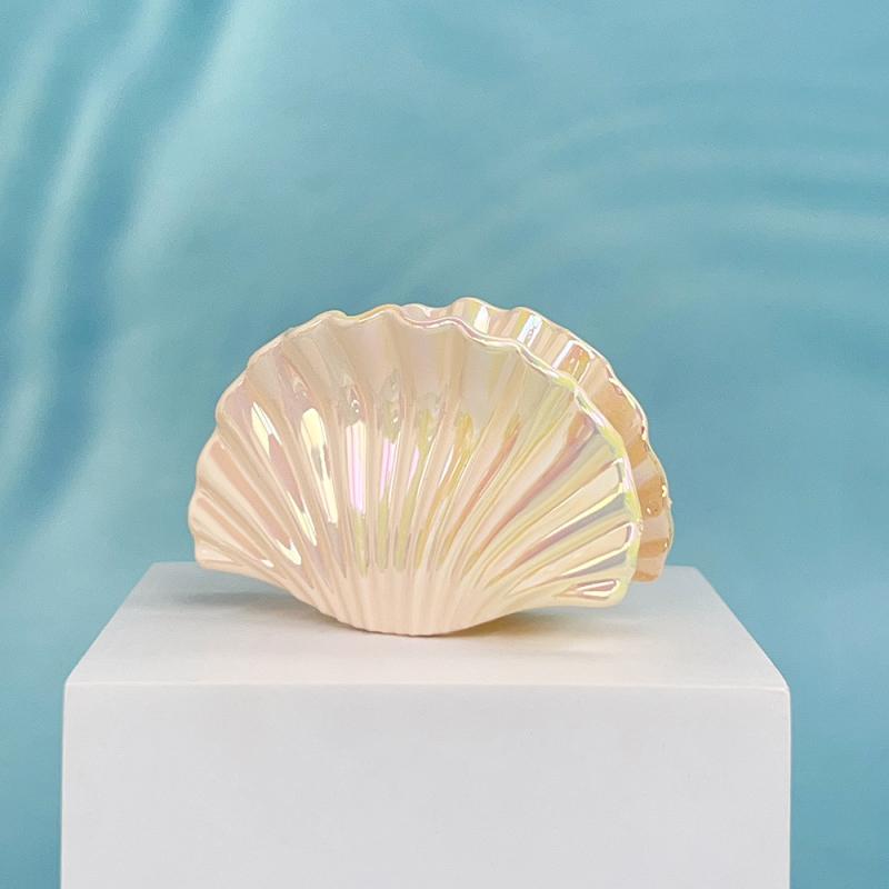 

Gradient Shell Hair Claw Summer Ocean Girl S Claw Clip Beach Trendy Crab Hair Clips Hair Accessories For Women 5.9*4cm жёлтый